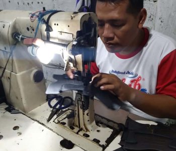 Stitching machine sepatu kulit pdl pdh safety tunggang